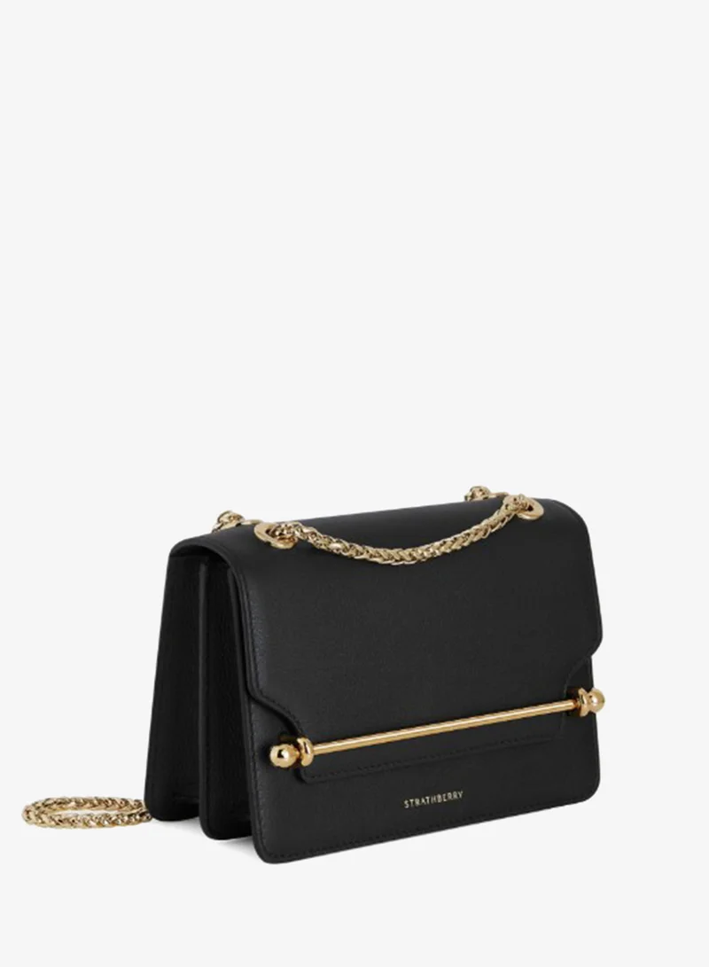 Strathberry  Logo Embossed Leather Top Handle Bag for Women | Best Price UAE